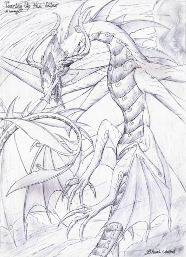 4_toes ak'hanmagas azural_cobaltros dragon feet flying greyscale hi_res horn monochrome toes wings // 928x1280 // 2.2MB