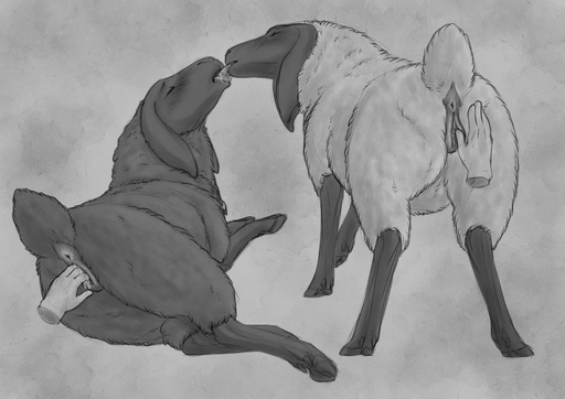 2017 all_fours ambiguous_gender animal_genitalia animal_pussy anus aroused black_and_white blush bodily_fluids bovid brown_body brown_fur caprine digital_drawing_(artwork) digital_media_(artwork) disembodied_hand domestic_sheep duo duo_focus eyes_closed female femaleambiguous femalefemale feral feral_on_feral fingering french_kissing fur genital_fluids genitals grey_background group hooves human humanoid_hands kissing lying mammal marble_(gittonsxv) monochrome on_side open_mouth presenting presenting_pussy pussy pussy_juice quartz_(gittonsxv) rear_view saliva sheep simple_background sketch spread_pussy spreading standing suffolk_sheep take_your_pick tongue tongue_out vaginal vaginal_fingering white_body white_fur yaroul // 1280x905 // 181.6KB