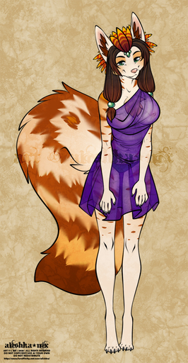 2020 4_toes 5_fingers alishka anthro areola breasts brown_hair canid canine chest_tuft clothing digital_media_(artwork) eyebrows eyelashes feet female fingers hair hi_res mammal nipples panties smile solicia solo toes translucent translucent_clothing tuft underwear // 664x1280 // 1.1MB