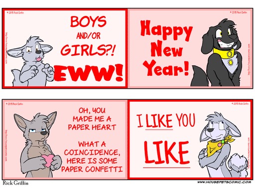 2015 <3 absurd_res anthro bandanna black_body black_eyes black_fur canid canine canis collar collar_only collar_tag daisy_(housepets!) disgust domestic_dog english_text female fox_(housepets!) fur grey_body grey_fur grin hawk_(housepets!) hi_res holidays husky kerchief male mammal multiple_images natalie_(housepets!) nordic_sled_dog nude pink_background rick_griffin simple_background smile solo spitz tan_body tan_fur teeth text tongue tongue_out url webcomic webcomic_character wolf young // 3650x2700 // 1.5MB