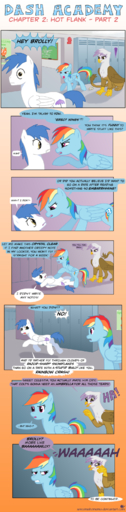 absurd_res angry avian beak blue_body blue_feathers blue_fur blue_hair brolly_brella_(mlp) bullying comic cutie_mark dialogue digital_media_(artwork) english_text equid equine feathered_wings feathers female feral fur gilda_(mlp) group gryphon hair hi_res horse insult long_image male mammal misunderstanding multicolored_hair mythological_avian pegasus prank rainbow_dash_(mlp) rainbow_hair sorc tall_image text wings // 800x3253 // 1.2MB