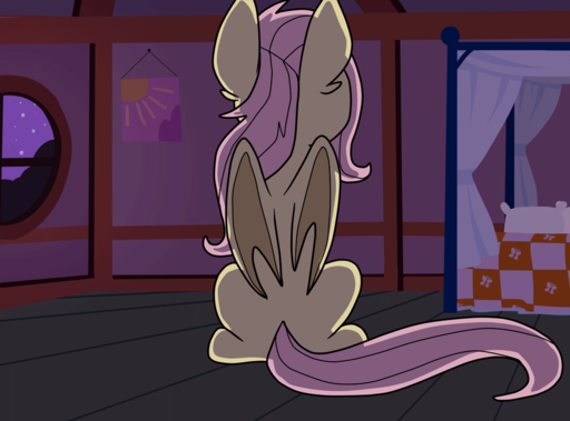2016 2d_animation animated bat_pony bed equid fangs female feral flutterbat_(mlp) fluttershy_(mlp) friendship_is_magic furniture hair hasbro inside jumping looking_at_viewer mammal membrane_(anatomy) membranous_wings my_little_pony pink_hair short_playtime solo tongue wingedwolf94 wings // 1000x741 // 1.9MB