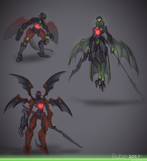 4_wings absurd_res armor cape claws clothed clothing digital_drawing_(artwork) digital_media_(artwork) feet fingers green_body green_eyes grey_body group gun handgun hi_res holding_object holding_weapon humanoid icarax machine makuta male mask melee_weapon membrane_(anatomy) membranous_wings monster multi_wing multicolored_body mutran not_furry polearm purple_eyes ranged_weapon red_body red_eyes robot rube simple_background spear spiriah standing sword text toe_claws toes translated two_tone_body weapon wings // 2347x2573 // 2.4MB