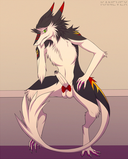 anthro balls biped erection fluffy foreskin genitals girly gustav kanevex looking_at_viewer male mammal partially_retracted_foreskin penis sergal simple_background sitting solo uncut // 804x1000 // 1.1MB
