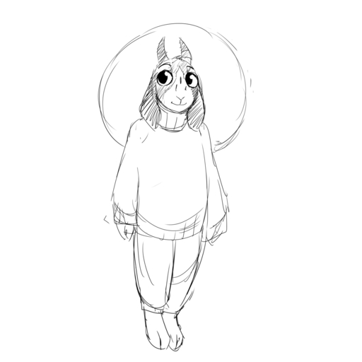 1:1 anthro black_and_white bovid caprine child clothing goat halo hi_res hladilnik horn long_ears male mammal monochrome smile solo sweater tommy_(hladilnik) topwear traditional_halo young // 1280x1280 // 180.2KB