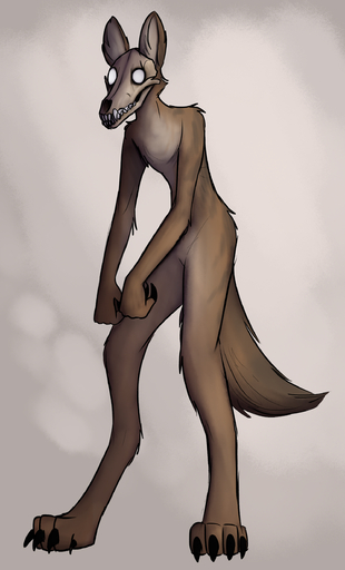 absurd_res ambiguous_gender anthro bone canid canine canis coyote fur hi_res keadonger malo mammal monster nightmare_fuel nude pupils scp-1471 scp-1471-a scp_foundation simple_background skull skull_head solo undead white_eyes white_pupils // 1491x2465 // 2.7MB