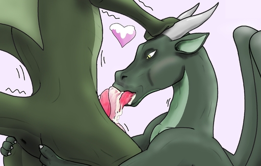 2021 <3 anus bodily_fluids cum cum_in_mouth cum_inside dragon duo erection feet genital_fluids green_body hi_res horn male malemale manfromearth oral oral_penetration penetration scalie sex simple_background tongue western_dragon wings yellow_eyes // 2861x1821 // 586.8KB