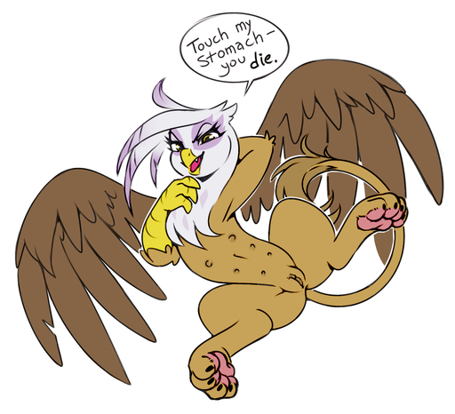 2017 avian beak feathered_wings feathers female friendship_is_magic genitals gilda_(mlp) gryphon multi_nipple my_little_pony mythological_avian mythology nipples paws pussy simple_background solo sorc spread_legs spreading white_background wings // 1010x920 // 300.9KB