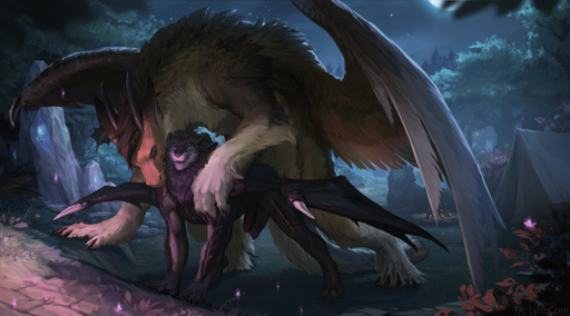 claws detailed_background dragon dripping duo ejaculation feathered_dragon feathered_wings feathers feral feral_on_feral fur furred_dragon genitals imminent_sex lynncore male malemale night open_mouth outside paws penis penis_size_difference size_difference sky smile star starry_sky teeth tongue wings // 1280x711 // 1.5MB