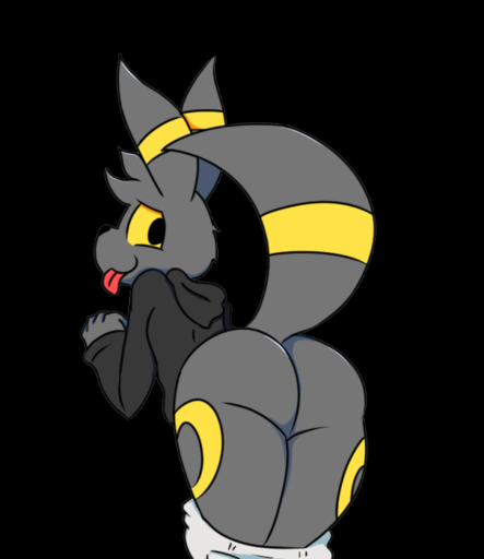 2018 alpha_channel ambiguous_gender anthro bent_over big_butt blep butt canid canine clothed clothing eeveelution fan_character iguanasarecool looking_at_viewer mammal nintendo pants_down partially_clothed pokemon pokemon_(species) presenting shade_(shadetheumbreon) simple_background solo tongue tongue_out transparent_background umbreon undressing video_games yellow_sclera // 585x676 // 96.3KB