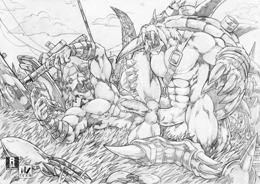 2018 3_toes 4_fingers 5_fingers abs anal anal_penetration anthro anthro_on_anthro anthro_penetrated anthro_penetrating anthro_penetrating_anthro anus armor ball_size_difference balls belt biceps big_balls big_muscles big_penis biped black_and_white butt circumcised claw_(weapon) claws clothed clothing cloud detailed_background digimon digimon_(species) digital_media_(artwork) dragon duo english_text erection eyes_closed fangs feet fingers fur genitals glans hair headgear headwear helmet horn humanoid_genitalia humanoid_penis kneeling logo lying male malemale male_penetrated male_penetrating male_penetrating_male mammal marine melee_weapon monochrome muscular muscular_male nexus nipples on_back on_ground open_mouth outside partially_clothed pecs penetration penis penis_size_difference pinniped scalie sex shaded shell size_difference sketch sky spiked_shell spikes spikes_(anatomy) teeth text thick_penis toe_claws toes tongue tongue_out tusks vein veiny_penis walrus wargreymon weapon wraps wrist_wraps zudomon // 1275x900 // 832.1KB