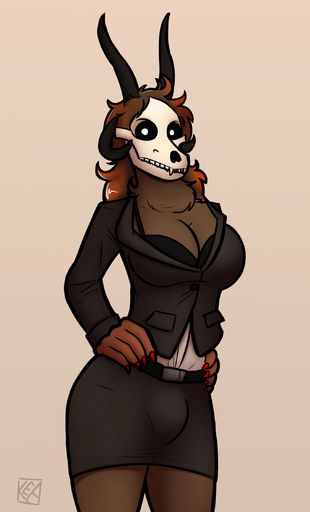 2017 anthro big_breasts black_sclera bone bottomwear breasts bulge canid canine cleavage clothed clothing curved_horn fan_character fangs fur gynomorph hands_on_hips hi_res highlights_(coloring) horn intersex keadonger looking_at_viewer malo malo_0.9 mammal monster multicolored_body multicolored_fur pupils ram_horns red_highlights scp-1471 scp-1471-a scp_foundation simple_background skirt skull skull_face skull_head solo undead white_eyes white_pupils // 1359x2248 // 1.6MB