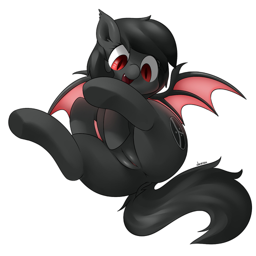 1:1 absurd_res anus bat_pony black_body black_fur black_hair cute_fangs cutie_mark digital_media_(artwork) equid equine fan_character featureless_feet female feral front_view fur genitals hair hi_res horse hybrid long_hair looking_at_viewer looking_down low-angle_view mammal marblesoda membrane_(anatomy) membranous_wings open_mouth open_smile pony presenting presenting_pussy pupils pussy qetesh red_eyes simple_background slit_pupils small_wings smile solo spread_wings thick_thighs white_background wing_claws wings // 4000x4000 // 1.9MB