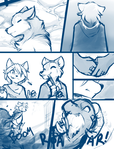! 2021 anthro blue_and_white brutus_(twokinds) canid canine canis chest_tuft clovis_(twokinds) coin conditional_dnp death dragon english_text female fox fur group horn hybrid keidran madam_reni_(twokinds) male mammal monochrome open_mouth ring ring_(jewelry) scalie simple_background sketch stone_floor teeth text tom_fischbach tuft twokinds webcomic webcomic_character western_dragon white_background white_eyes wolf wounded // 825x1075 // 669.2KB