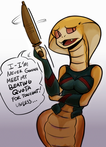 anaugi anthro apode armor breasts cute_fangs dialogue draconcopode english_text fangs female gun legless naga non-mammal_breasts ranged_weapon red_eyes reptile scalie serpentine simple_background snake snake_hood solo teeth text tsundere video_games viper_(x-com) weapon x-com // 800x1113 // 795.5KB