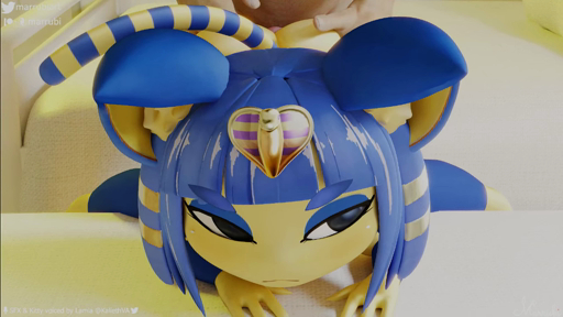 3d_(artwork) 3d_animation ahegao anal anal_penetration animated ankha_(animal_crossing) anthro bed big_dom_small_sub bodily_fluids butt cum cum_in_ass cum_in_hair cum_inside cum_on_back cum_on_butt cum_on_tail digital_media_(artwork) doggystyle dominant duo female from_behind_position furniture genital_fluids hair human looking_pleasured male malefemale mammal marrubi_(artist) on_bed penetration sex short_stack size_difference tongue tongue_out video_games webm // 1280x720, 60s // 14.3MB