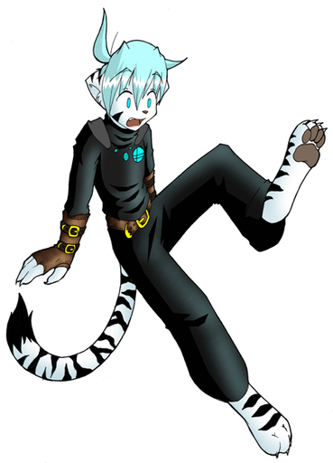 anthro bottomwear clothed clothing conditional_dnp digitigrade felid hair keidran male mammal one_leg_up pants pawpads paws raised_leg shirt short_hair simple_background solo tiger_trace tom_fischbach topwear twokinds webcomic webcomic_character white_background // 438x607 // 102.5KB