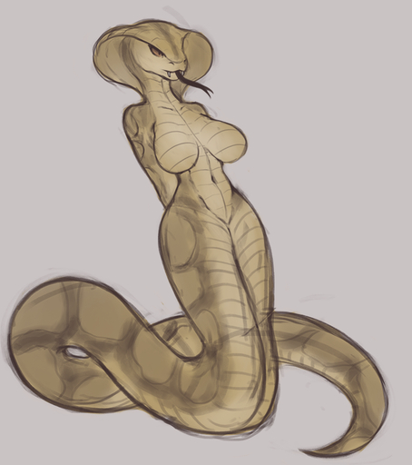 apode breasts draconcopode fangs featureless_breasts female forked_tongue hands_behind_back impracticalart legless naga non-mammal_breasts nude red_sclera reptile scalie serpentine simple_background sketch snake snake_hood solo tongue tongue_out video_games viper_(x-com) x-com x-com_2 // 702x791 // 313.6KB