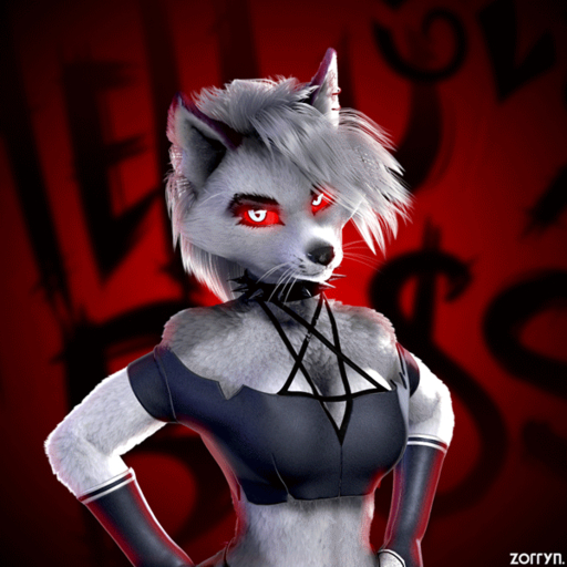 1:1 2020 3d_(artwork) 3d_animation angry animated anthro big_breasts bottomwear breast_jiggle breasts canid canid_demon canine clothing demon digital_media_(artwork) eye_roll fangs female grumpy hellhound helluva_boss inverted_pentagram jiggle legwear loona_(vivzmind) mammal pentagram red_sclera short_playtime shorts simple_background solo teeth torn_clothing whiskers zorryn // 600x600 // 8.9MB