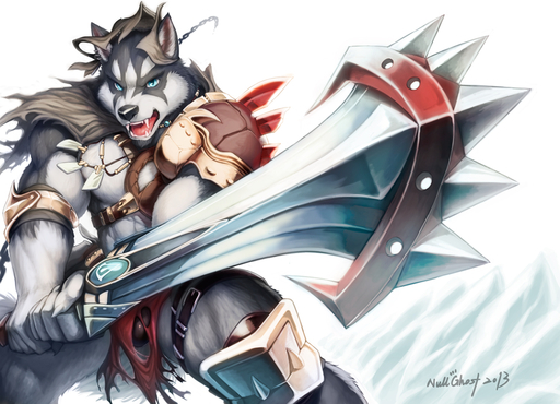 2013 2017 abs anthro armor barbarian belt biceps big_muscles biped black_body black_fur blue_eyes bottomwear bulge canid canine canis clothed clothing domestic_dog english_text fangs fur holding_object holding_sword holding_weapon husky jewelry loincloth male mammal melee_weapon muscular muscular_anthro muscular_male necklace nordic_sled_dog null-ghost open_mouth paws pecs pose simple_background smile solo spitz standing sword teeth text thong tongue topless torn_clothing underwear volga warrior weapon white_body white_fur // 900x650 // 346.9KB