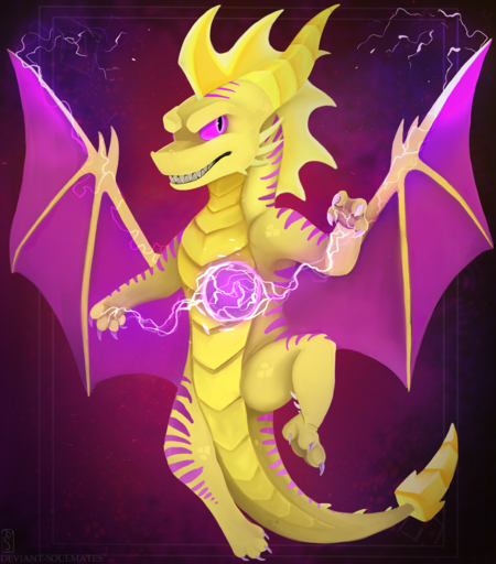 2019 4_toes absurd_res activision claws deviant-soulmates digital_media_(artwork) dragon feet feral hi_res horn membrane_(anatomy) membranous_wings purple_eyes scalie solo spines spyro spyro_the_dragon teeth toes video_games western_dragon wings // 2285x2598 // 4.3MB