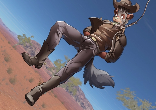 2018 anthro asphyxiation belt belt_buckle blue_sky boots bottomwear bound brown_body brown_fur choking clothed clothing cowboy cowboy_boots cowboy_hat day detailed_background digital_media_(artwork) dutch_angle execution footwear front_view fully_clothed fur grey_body grey_bottomwear grey_clothing grey_fur grey_pants grey_tail hands_behind_back hands_tied hanged hat headgear headwear hyaenid imminent_death male mammal multicolored_body multicolored_fur noose open_mouth outside pants plant rope shirt sky solo spotted_hyena spurs tongue tongue_out topwear tree tuma_(flowofnothing) twinkle-sez two_tone_body two_tone_fur wide_eyed // 1280x905 // 191.7KB