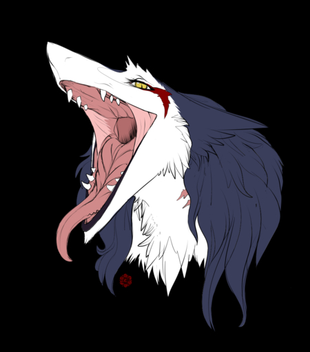 alpha_channel cheek_tuft ears_down epicwang facial_tuft fangs female fluffy gaping_mouth hair long_hair long_tongue looking_at_viewer mouth_shot open_mouth pivoted_ears rain_silves scar sergal sharp_teeth simple_background solo teeth throat tongue tongue_out transparent_background tuft yellow_eyes // 917x1044 // 299.9KB