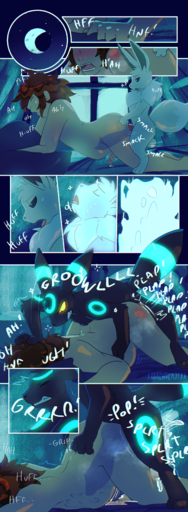 abdominal_bulge absurd_res anal anal_penetration anthro anthro_penetrating anthro_penetrating_human bodily_fluids comic cum cum_inflation doggystyle duo eevee eeveelution evolution from_behind_position generation_1_pokemon generation_2_pokemon genital_fluids glowing glowing_eyes growth hi_res human human_on_anthro human_penetrated human_penetrating inflation interspecies knot male malemale mammal penetration pokemon_(species) pokephilia sex size_difference small_dom_big_sub tongue tongue_out umbreon video_games xxbrewbeastxx // 1472x4000 // 9.1MB