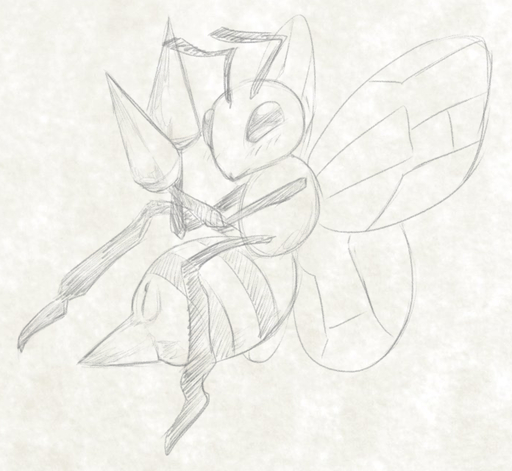 2015 arthropod beedrill blush female feral genitals graphite_(artwork) horn humanoid_genitalia humanoid_pussy hymenopteran insect insect_wings looking_at_viewer monochrome nintendo pencil_(artwork) pokemon pokemon_(species) pussy simple_background solo traditional_media_(artwork) video_games white_background wings yaroul // 696x640 // 351.9KB
