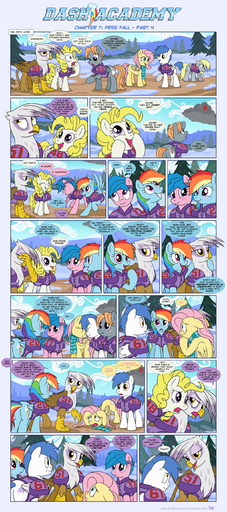 2015 absurd_res armor avian beak blonde_hair blue_body blue_feathers blue_fur clock clothing comic derp_eyes derpy_hooves_(mlp) digital_media_(artwork) english_text equid equine fan_character feathered_wings feathers female firefly_(pre-g4) fluttershy_(mlp) friendship_is_magic fur gilda_(mlp) group gryphon hair hasbro hi_res horse ill infatuation male mammal multicolored_hair my_little_pony mythological_avian mythology pegasus rainbow_dash_(mlp) rainbow_hair scarf sorc surprise_(pre-g4) text watch wings wristwatch // 1248x2815 // 2.7MB