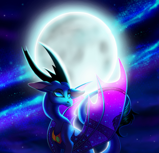 2018 absurd_res cosmic_background detailed_background digital_media_(artwork) dragon feral hi_res horn night outside plaguedogs123 scales sitting sky solo star starry_sky wyvern // 3881x3753 // 9.3MB