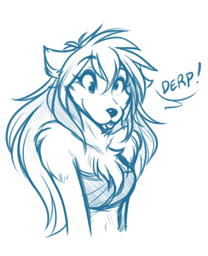 anthro blue_and_white breasts canid canine canis chest_tuft clothed clothing conditional_dnp derp_eyes ears_down female fur hair keidran mammal monochrome pivoted_ears raine_silverlock reaction_image sketch solo tom_fischbach tongue topwear tube_top tuft twokinds webcomic webcomic_character wolf // 731x900 // 97.7KB