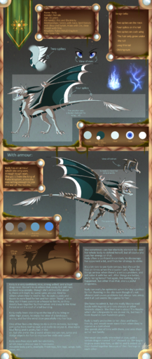 2014 absurd_res blue_eyes claws digital_media_(artwork) dragon english_text feral hair hi_res horn membrane_(anatomy) membranous_wings scalie skaydie solo standing text western_dragon white_hair wings // 1288x3038 // 3.1MB
