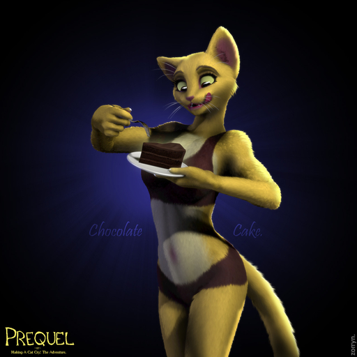 1:1 3d_(artwork) anthro bodypaint cake candy chocolate cutlery dessert digital_media_(artwork) felid female food fork hi_res katia_managan khajiit kitchen_utensils licking licking_lips licking_own_lips mammal nude paint self_lick solo tongue tongue_out tools video_games webcomic webcomic_character whiskers zorryn // 1280x1280 // 201.7KB
