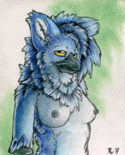 anthro avian beak bird breasts clothed clothing domestic_cat felid feline felis female hybrid low_res mammal nipples non-mammal_breasts nude ruaidri solo topless whiskers // 354x440 // 38KB