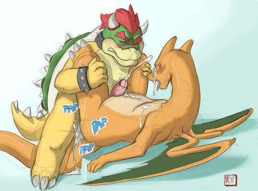 2012 3_toes anal anal_penetration anthro anthro_on_anthro anthro_penetrated anthro_penetrating anthro_penetrating_anthro anvil_position biped blush bodily_fluids bowser butt charizard claws crossover cum cum_in_ass cum_inside cum_on_chest cum_on_face cum_on_own_face cum_on_self cum_while_penetrated cumshot dragon duo ejaculation erection eyes_closed feet from_front_position genital_fluids genitals hands-free horn humanoid_genitalia humanoid_penis interspecies koopa leg_grab legs_up lying male malemale male_penetrated male_penetrating male_penetrating_male mario_bros membrane_(anatomy) membranous_wings nintendo nude on_back open_mouth orange_body orange_skin orgasm orgasm_face penetration penis pokemon pokemon_(species) pokephilia scalie sex simple_background slightly_chubby spikes standing table_lotus_position teeth text toes tongue tongue_out tzarvolver video_games white_background wings // 1280x947 // 576.5KB