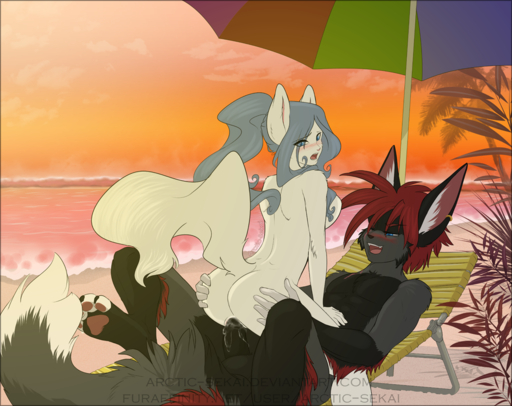anthro arctic-sekai arctic_ikume beach blue_hair blush bodily_fluids breasts butt butt_grab chair cowgirl_position detailed_background digital_media_(artwork) duo erection felid female female_on_top female_penetrated fluff-kevlar from_front_position fur furniture genital_fluids genitals hair hand_on_butt looking_back lounge_chair male malefemale male_on_bottom male_penetrating male_penetrating_female mammal nude nytro on_bottom on_top open_mouth outside penetration penile penile_penetration penis penis_in_pussy public pussy pussy_juice sand sea seaside sex sex_on_the_beach sky straddling umbrella vaginal vaginal_penetration water white_body white_fur // 1008x800 // 744.7KB