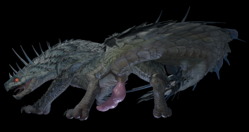 3d_(artwork) absurd_res alpha_channel big_penis digital_media_(artwork) erection fanged_wyvern feral genitals hi_res looking_at_viewer looking_back male penis reptile reptilligator scalie simple_background solo tobi-kadachi transparent_background video_games // 3933x2087 // 8.3MB