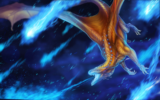 2019 ambiguous_gender bioluminescence claws digital_media_(artwork) dragon feral flying glowing horn isvoc open_mouth scales scalie solo teeth tongue western_dragon wings // 1400x873 // 1.6MB