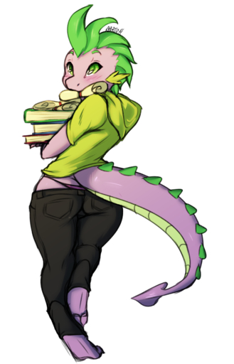 aged_up anthro anthrofied avante92 big_butt blush book bottomwear butt clothed clothing digitigrade dragon girly hi_res holding_book holding_object hoodie male panties pants rear_view scalie scroll simple_background solo spike_(mlp) stack topwear underwear wide_hips // 1234x1920 // 863.9KB