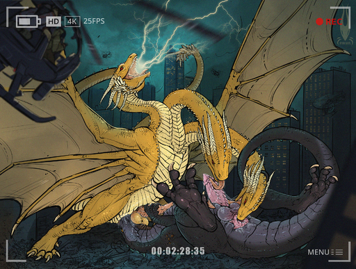 2021 2_tails 3_heads anal anal_penetration animal_genitalia balls bodily_fluids camera_view claws deep_rimming destruction detailed_background dragon duo erection feral firael genitals godzilla godzilla_(series) helicopters hi_res hydra kaiju king_ghidorah licking male malemale monster multi_head multi_tail open_mouth oral oral_penetration penetration penile penis penis_lick reptile rimming scales scalie sex toho tongue tongue_out wings yellow_body yellow_scales zilla // 2000x1510 // 6.6MB