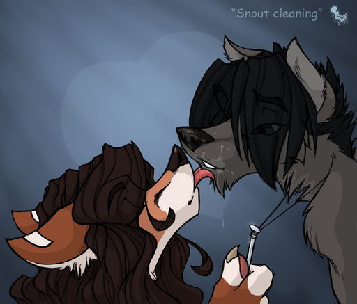 2007 <3 after_sex anthro canid canine canis digital_media_(artwork) duo female fox hair hair_over_eye in_the_night_(series) kissing licking male malefemale mammal messy one_eye_obstructed romantic_couple simple_background snout tongue tongue_out wolf wolfy-nail wolfy-nail_(character) // 700x597 // 89.9KB