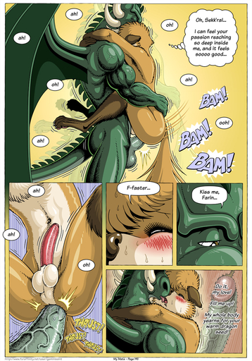 anal anal_penetration anthro balls big_dom_small_sub blush bodily_fluids canid canine comic dialogue dominant dragon duo english_text erection eyes_closed farin fox geminisaint genitals girly glans green_balls green_penis hi_res humanoid_genitalia humanoid_penis internal kissing male malemale male_penetrated male_penetrating male_penetrating_male mammal muscular muscular_male navel nude penetration penis penis_size_difference perineum pink_glans pink_penis sekk'ral sex size_difference stand_and_carry_position standing standing_sex sweat tan_balls tan_perineum text tongue tongue_out vein // 896x1280 // 547.1KB