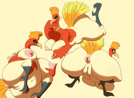 4_toes anisodactyl anthro anthrofied anus avian bedroom_eyes belly big_breasts big_butt bird breasts butt butt_focus claws collage crouching curvy_figure digital_media_(artwork) erect_nipples eyes_closed feathers feet female genitals goolee ho-oh huge_breasts huge_butt legendary_pokemon looking_at_viewer looking_back lying mature_anthro mature_female mythological_avian mythological_firebird narrowed_eyes navel nipples non-mammal_breasts nude on_front overweight overweight_anthro overweight_female phoenix pokemon_(species) pokemorph presenting presenting_hindquarters puffy_anus pussy raised_tail red_body red_feathers seductive simple_background smile solo surprise tail_feathers thick_thighs toes video_games voluptuous white_body white_feathers wide_hips winged_arms wings yellow_background yellow_body yellow_feathers // 1200x875 // 635.3KB