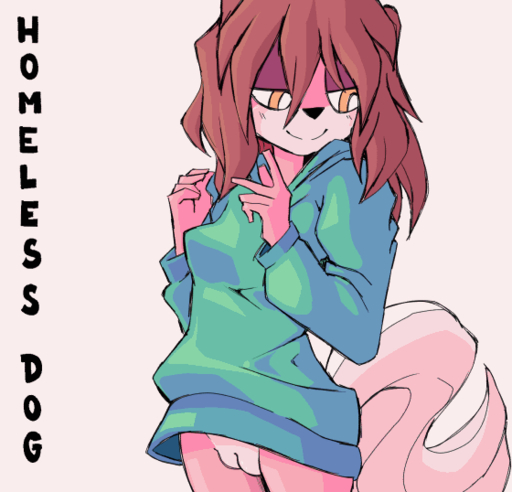animated anthro bottomless canid canine canis cleft_of_venus clothed clothing dancing domestic_dog female genitals homeless_dog hoodie hoodie_only mammal ponporio_(artist) pussy raised_tail short_playtime solo topwear topwear_only // 560x538 // 1.4MB