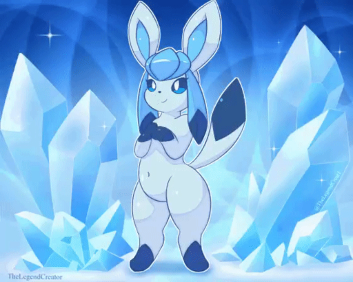 ambiguous_gender animated biped dancing digitigrade eeveelution glaceon nintendo pokemon pokemon_(species) smile solo thelegendcreator video_games // 560x448 // 2.0MB