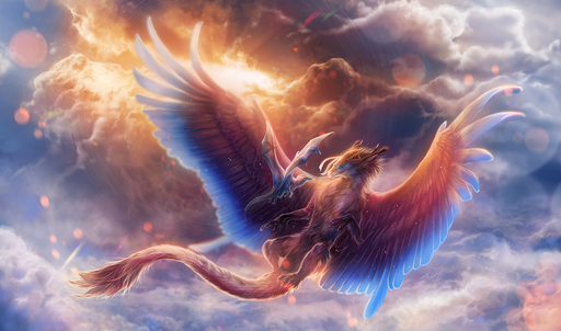 2019 avelos avelos_(character) brown_body brown_fur claws day detailed_background digital_media_(artwork) dragon feathered_wings feathers flying fur furred_dragon hi_res hida horn isvoc membrane_(anatomy) membranous_wings outside scales scalie sky spines western_dragon wings // 1600x944 // 1.6MB