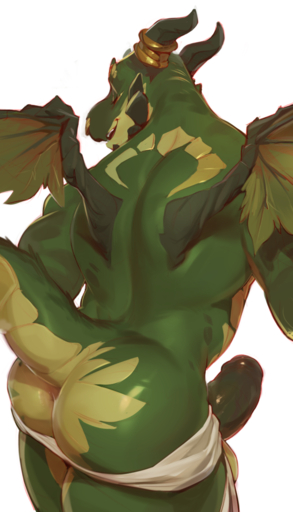 anthro anus balls big_butt butt darkgem dragon erection eyes_closed foreskin genitals grin hi_res icarus_(darkgem) male nude penis presenting presenting_hindquarters rear_view smile solo uncut wings // 686x1200 // 688.6KB