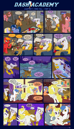 2016 avian comic dumb-bell_(mlp) english_text equid equine feathered_wings feathers female friendship_is_magic gilda_(mlp) gryphon hasbro hi_res horse inside male mammal my_little_pony mythological_avian mythology pegasus sorc surprise_(pre-g4) text url wings // 1248x2173 // 2.0MB