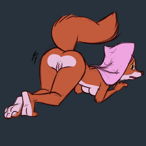 1:1 2014 anthro ass_up canid canine female fox genitals maid_marian mammal nude pussy raised_tail siroc solo wimple // 900x900 // 280.1KB